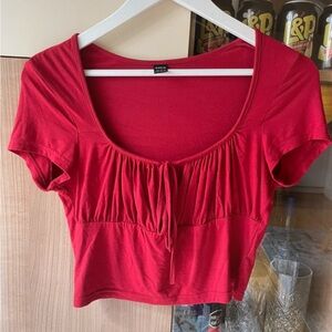 Red Tie Crop Top!
